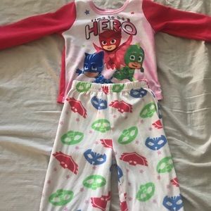 PJ mask fleece PJs 4T